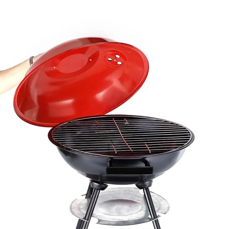 Charcoal Barbecue Grill, Barbecue Smoker Grill For Outdoor Cooking Camping, Heat Control Round BBQ Kettle, Portable Picnic Oven, Foldable Kebab Stove, Football Style BBQ Grill And Oven With Moving Stand, Trolley Grill Kettle Charcoal Barbecue Grill, Barbecue Smoker Grill For Outdoor Cooking Camping, Heat Control Round BBQ Kettle, Portable Picnic Oven, Foldable Kebab Stove, Football Style BBQ Grill And Oven With Moving Stand, Trolley Grill Kettle